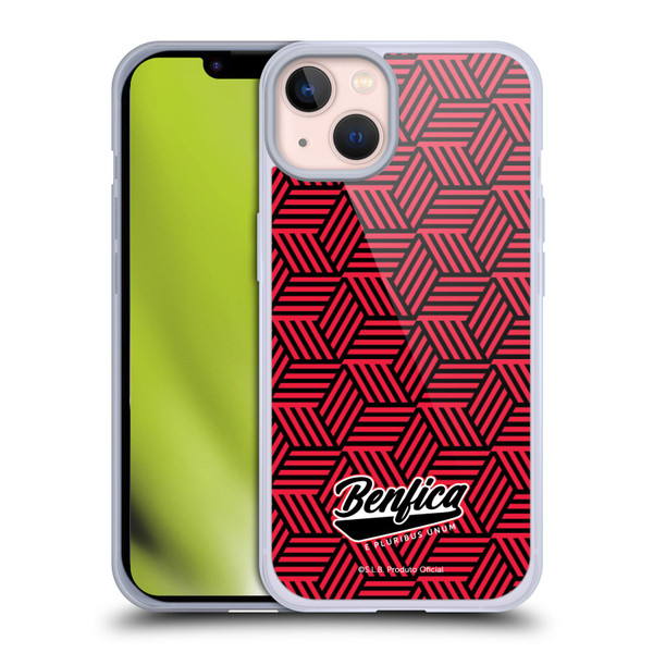 S.L. Benfica 2021/22 Crest Geometric Soft Gel Case for Apple iPhone 13