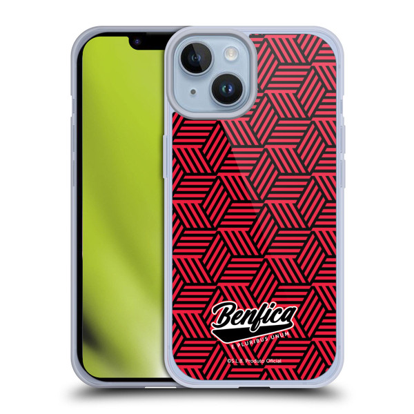 S.L. Benfica 2021/22 Crest Geometric Soft Gel Case for Apple iPhone 14