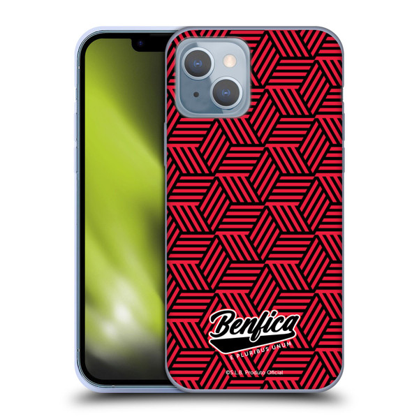 S.L. Benfica 2021/22 Crest Geometric Soft Gel Case for Apple iPhone 14