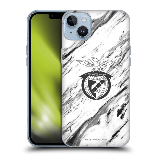 S.L. Benfica 2021/22 Crest Marble Soft Gel Case for Apple iPhone 14 Plus