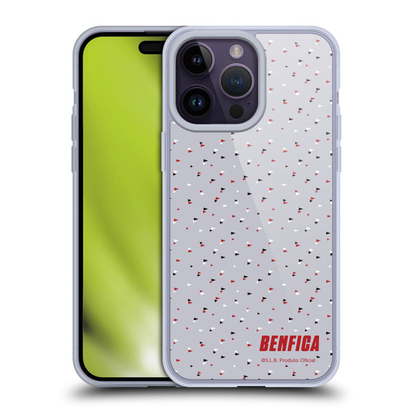 S.L. Benfica 2021/22 Crest Triangles Soft Gel Case for Apple iPhone 14 Pro Max