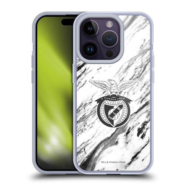 S.L. Benfica 2021/22 Crest Marble Soft Gel Case for Apple iPhone 14 Pro