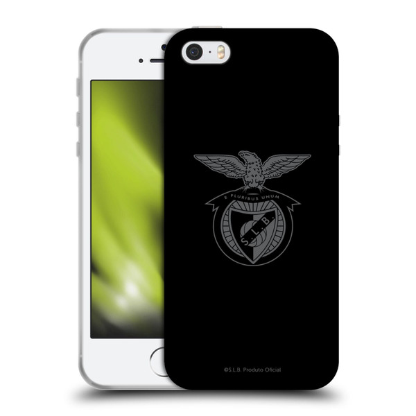 S.L. Benfica 2021/22 Crest Black Soft Gel Case for Apple iPhone 5 / 5s / iPhone SE 2016