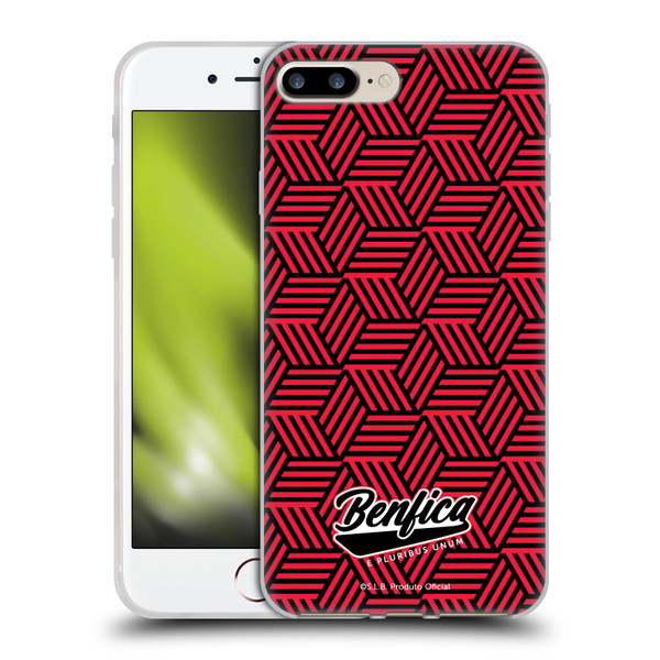 S.L. Benfica 2021/22 Crest Geometric Soft Gel Case for Apple iPhone 7 Plus / iPhone 8 Plus