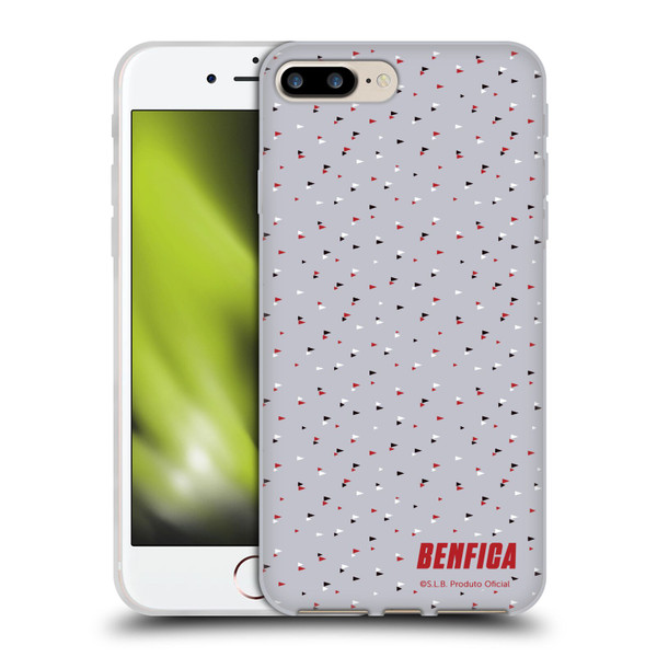 S.L. Benfica 2021/22 Crest Triangles Soft Gel Case for Apple iPhone 7 Plus / iPhone 8 Plus