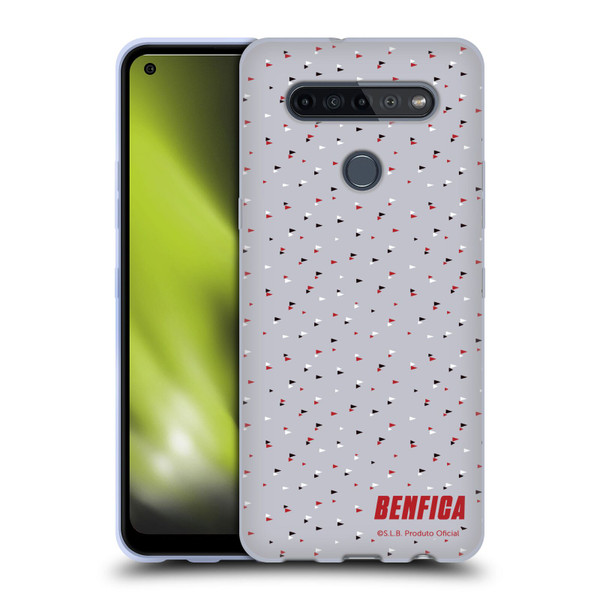 S.L. Benfica 2021/22 Crest Triangles Soft Gel Case for LG K51S