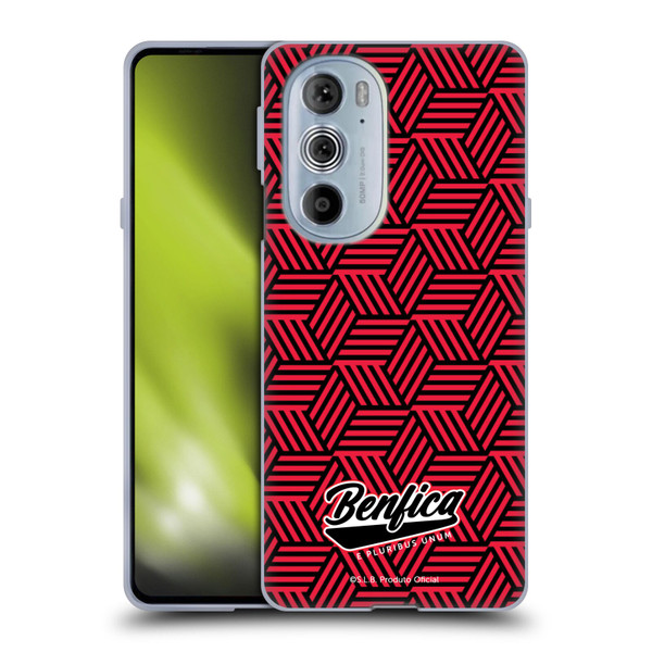 S.L. Benfica 2021/22 Crest Geometric Soft Gel Case for Motorola Edge X30