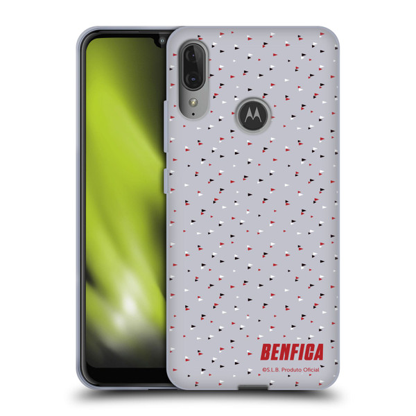 S.L. Benfica 2021/22 Crest Triangles Soft Gel Case for Motorola Moto E6 Plus