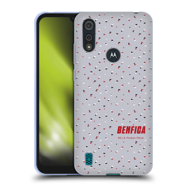 S.L. Benfica 2021/22 Crest Triangles Soft Gel Case for Motorola Moto E6s (2020)