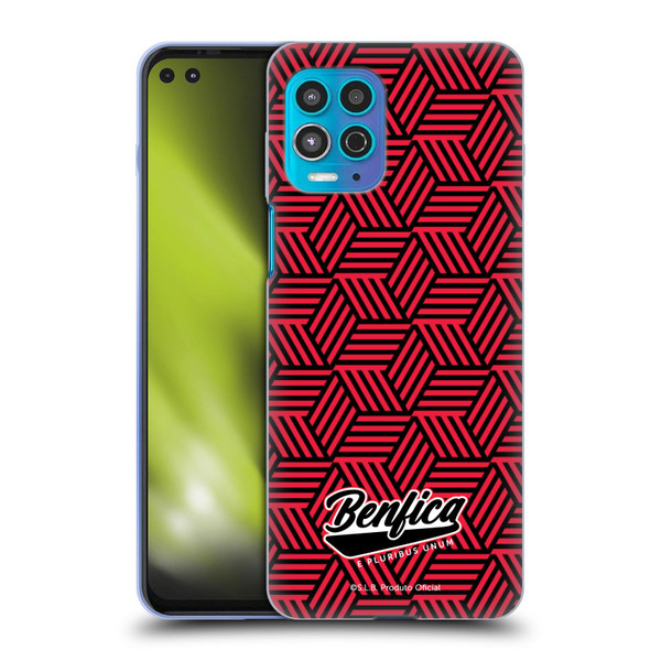 S.L. Benfica 2021/22 Crest Geometric Soft Gel Case for Motorola Moto G100