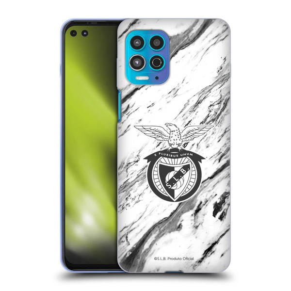 S.L. Benfica 2021/22 Crest Marble Soft Gel Case for Motorola Moto G100