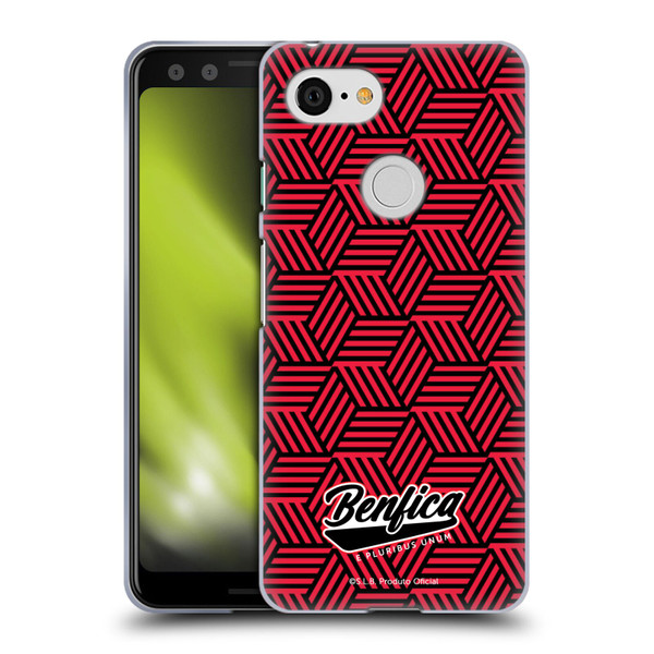 S.L. Benfica 2021/22 Crest Geometric Soft Gel Case for Google Pixel 3