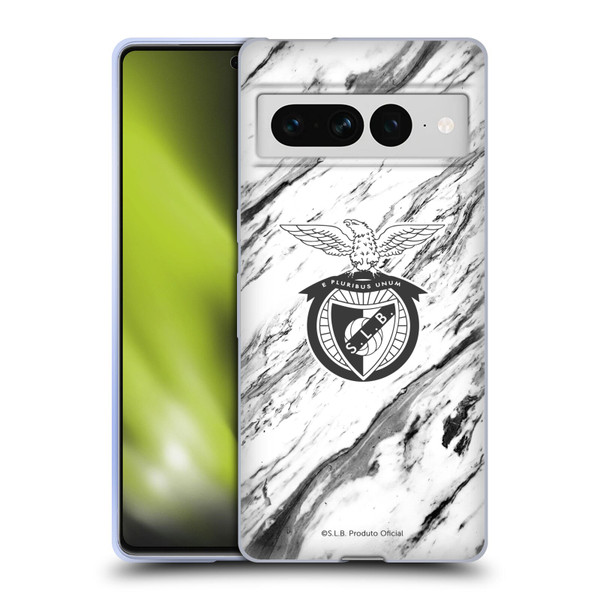 S.L. Benfica 2021/22 Crest Marble Soft Gel Case for Google Pixel 7 Pro