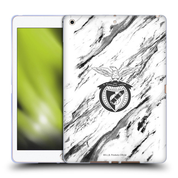 S.L. Benfica 2021/22 Crest Marble Soft Gel Case for Apple iPad 10.2 2019/2020/2021