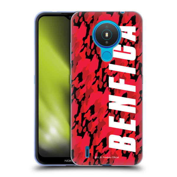 S.L. Benfica 2021/22 Crest Camouflage Soft Gel Case for Nokia 1.4