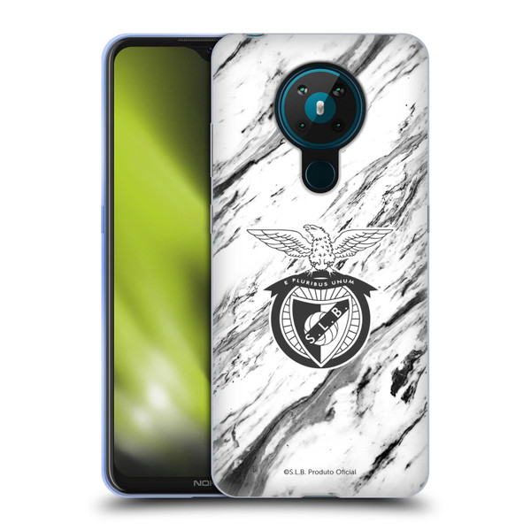 S.L. Benfica 2021/22 Crest Marble Soft Gel Case for Nokia 5.3