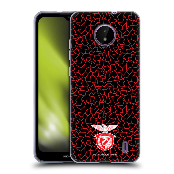S.L. Benfica 2021/22 Crest Mosaic Pattern Soft Gel Case for Nokia C10 / C20