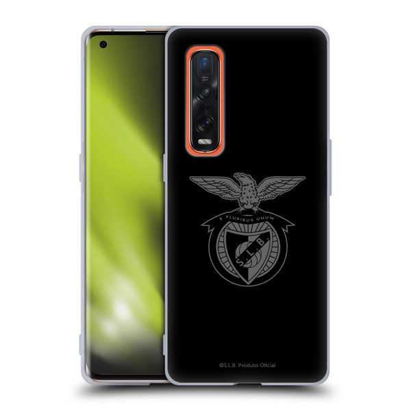 S.L. Benfica 2021/22 Crest Black Soft Gel Case for OPPO Find X2 Pro 5G