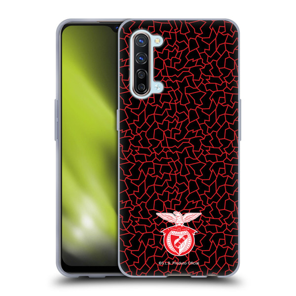 S.L. Benfica 2021/22 Crest Mosaic Pattern Soft Gel Case for OPPO Find X2 Lite 5G