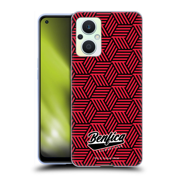 S.L. Benfica 2021/22 Crest Geometric Soft Gel Case for OPPO Reno8 Lite