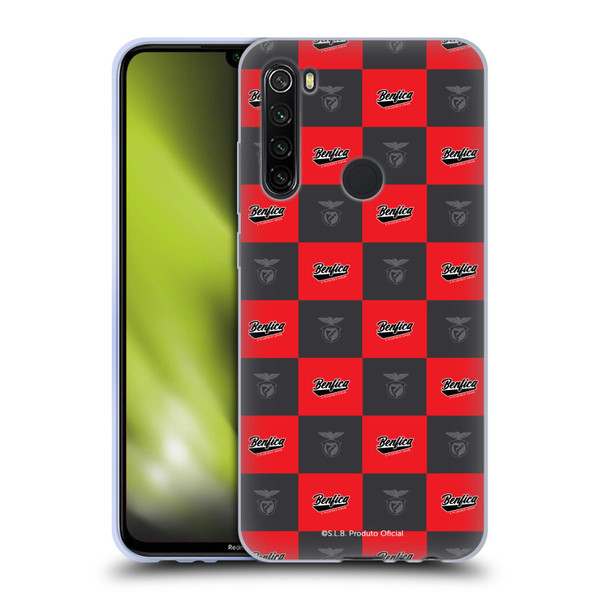 S.L. Benfica 2021/22 Crest Logo Pattern Soft Gel Case for Xiaomi Redmi Note 8T