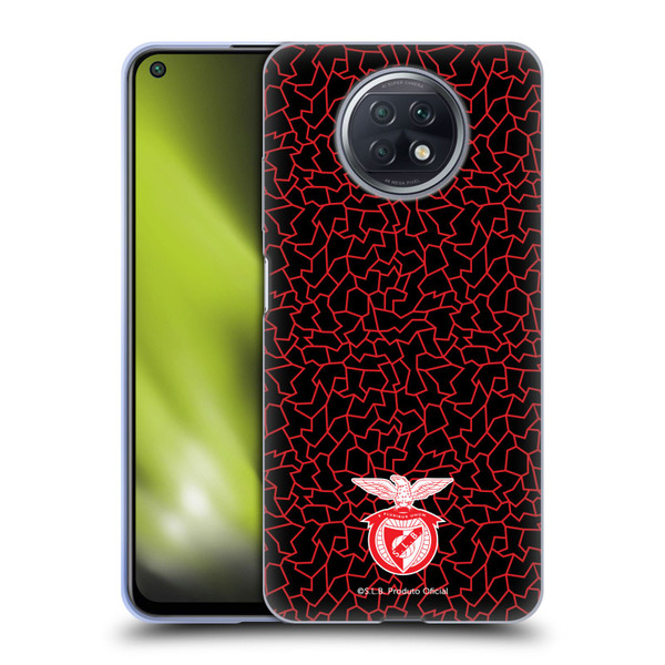 S.L. Benfica 2021/22 Crest Mosaic Pattern Soft Gel Case for Xiaomi Redmi Note 9T 5G