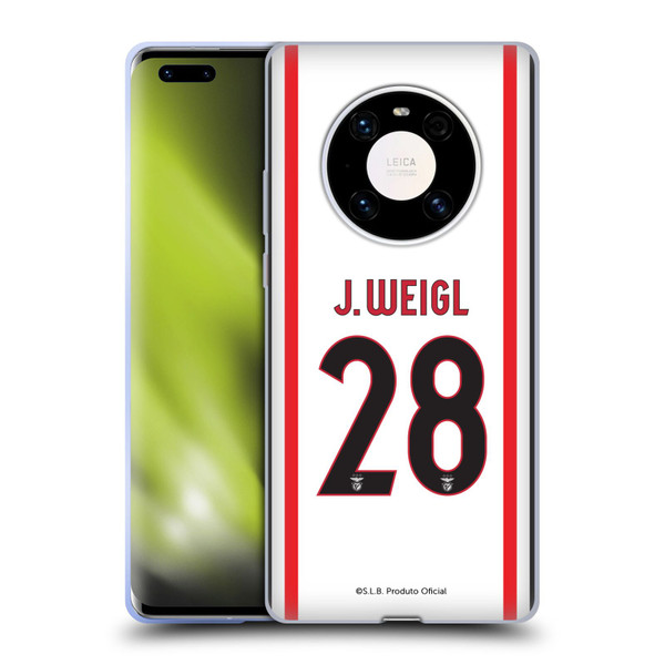 S.L. Benfica 2021/22 Players Away Kit Julian Weigl Soft Gel Case for Huawei Mate 40 Pro 5G