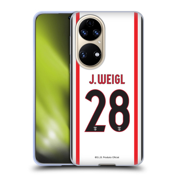 S.L. Benfica 2021/22 Players Away Kit Julian Weigl Soft Gel Case for Huawei P50