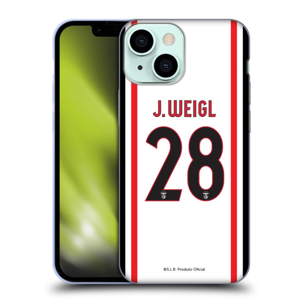 S.L. Benfica 2021/22 Players Away Kit Julian Weigl Soft Gel Case for Apple iPhone 13 Mini