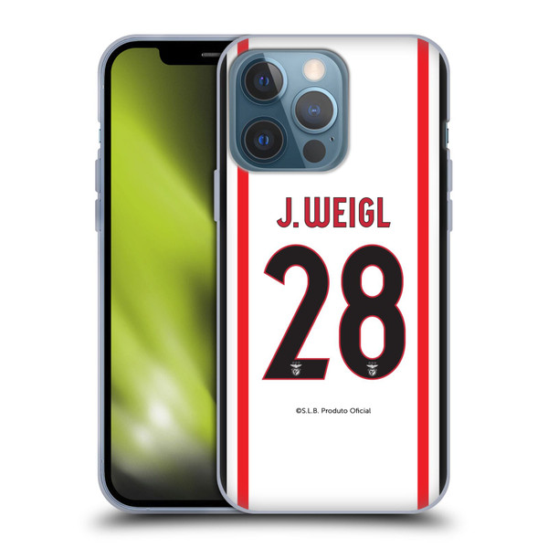 S.L. Benfica 2021/22 Players Away Kit Julian Weigl Soft Gel Case for Apple iPhone 13 Pro