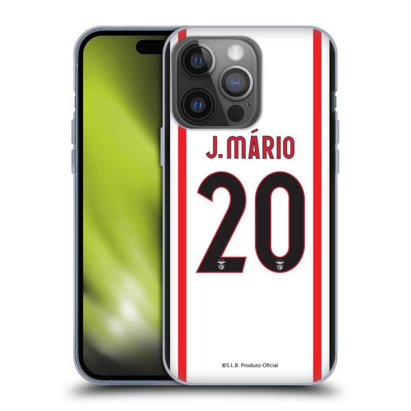 S.L. Benfica 2021/22 Players Away Kit João Mário Soft Gel Case for Apple iPhone 14 Pro