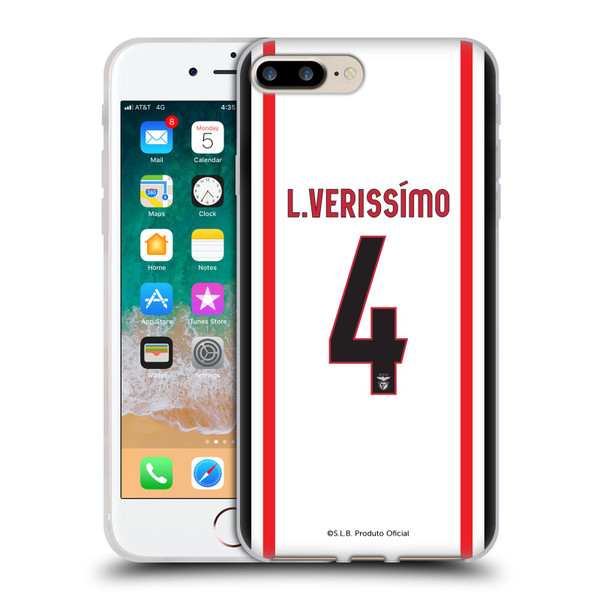 S.L. Benfica 2021/22 Players Away Kit Lucas Veríssimo Soft Gel Case for Apple iPhone 7 Plus / iPhone 8 Plus