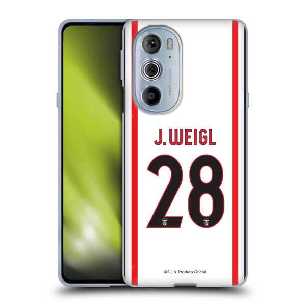 S.L. Benfica 2021/22 Players Away Kit Julian Weigl Soft Gel Case for Motorola Edge X30