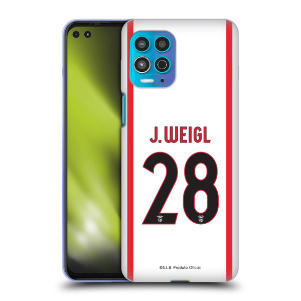 S.L. Benfica 2021/22 Players Away Kit Julian Weigl Soft Gel Case for Motorola Moto G100