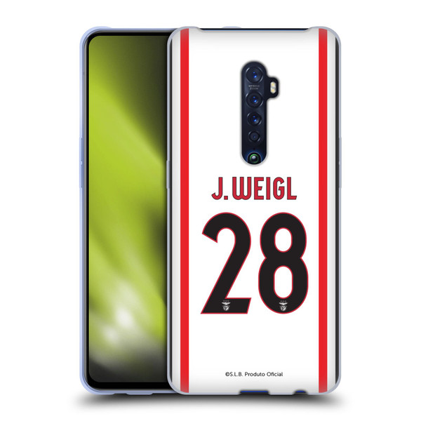 S.L. Benfica 2021/22 Players Away Kit Julian Weigl Soft Gel Case for OPPO Reno 2