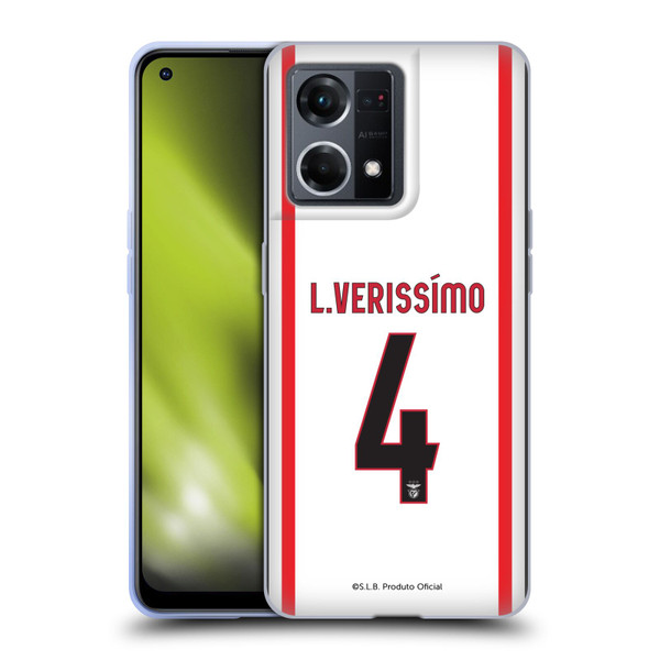 S.L. Benfica 2021/22 Players Away Kit Lucas Veríssimo Soft Gel Case for OPPO Reno8 4G