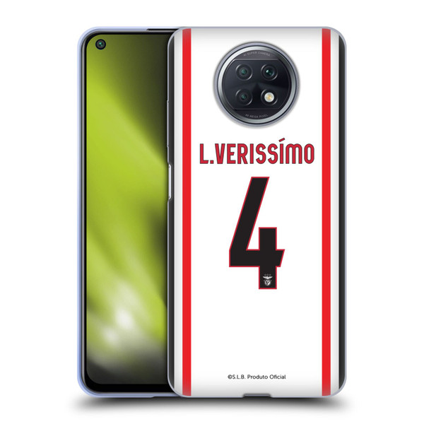 S.L. Benfica 2021/22 Players Away Kit Lucas Veríssimo Soft Gel Case for Xiaomi Redmi Note 9T 5G