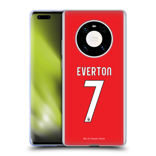 S.L. Benfica 2021/22 Players Home Kit Everton Soares Soft Gel Case for Huawei Mate 40 Pro 5G