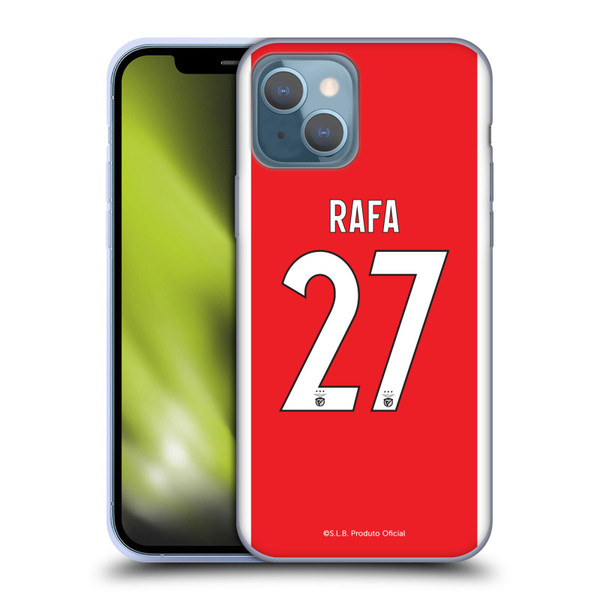 S.L. Benfica 2021/22 Players Home Kit Rafa Silva Soft Gel Case for Apple iPhone 13