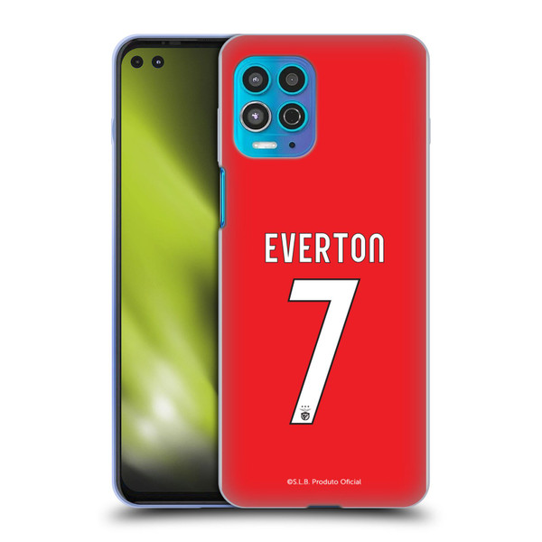 S.L. Benfica 2021/22 Players Home Kit Everton Soares Soft Gel Case for Motorola Moto G100