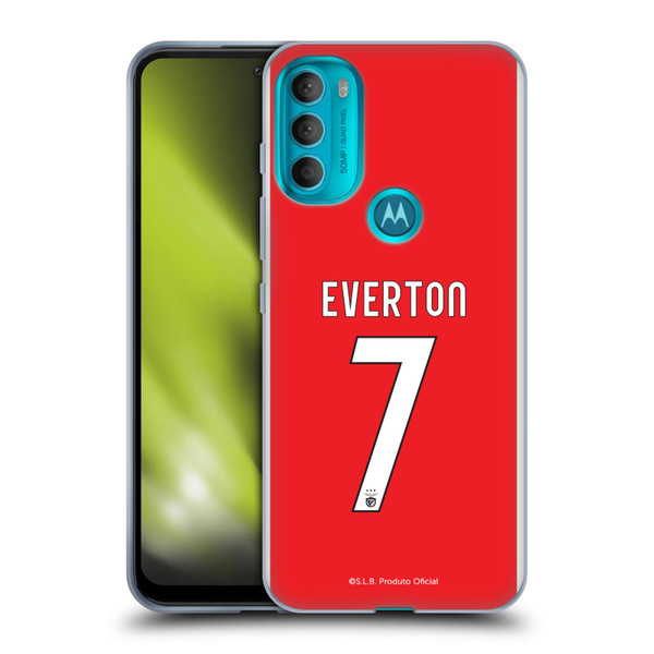S.L. Benfica 2021/22 Players Home Kit Everton Soares Soft Gel Case for Motorola Moto G71 5G