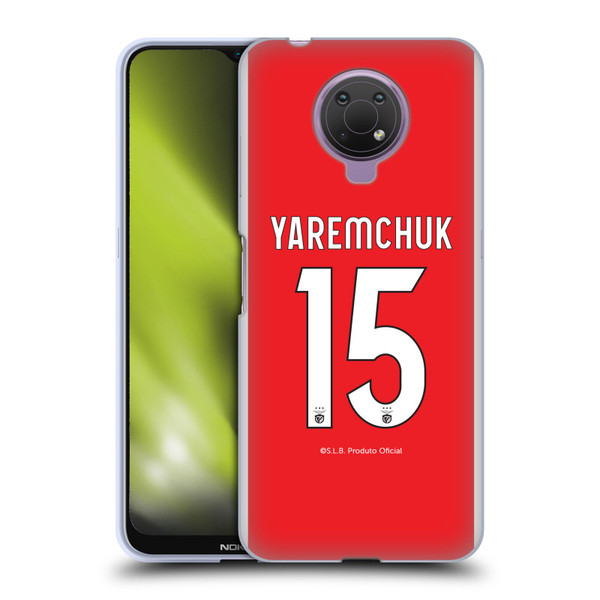S.L. Benfica 2021/22 Players Home Kit Roman Yaremchuk Soft Gel Case for Nokia G10
