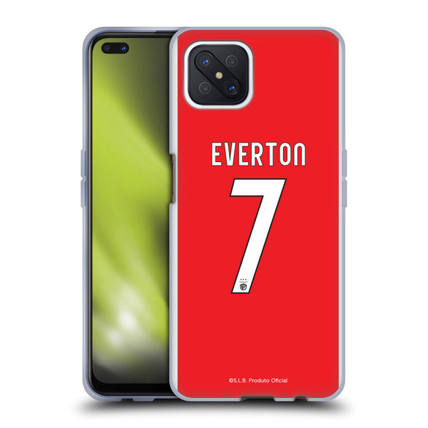 S.L. Benfica 2021/22 Players Home Kit Everton Soares Soft Gel Case for OPPO Reno4 Z 5G