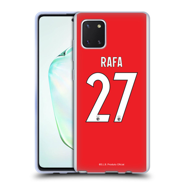 S.L. Benfica 2021/22 Players Home Kit Rafa Silva Soft Gel Case for Samsung Galaxy Note10 Lite