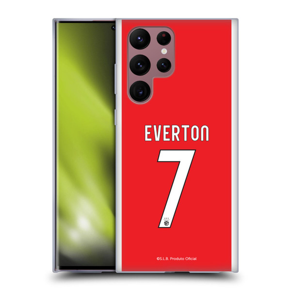 S.L. Benfica 2021/22 Players Home Kit Everton Soares Soft Gel Case for Samsung Galaxy S22 Ultra 5G