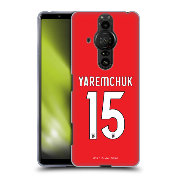 S.L. Benfica 2021/22 Players Home Kit Roman Yaremchuk Soft Gel Case for Sony Xperia Pro-I