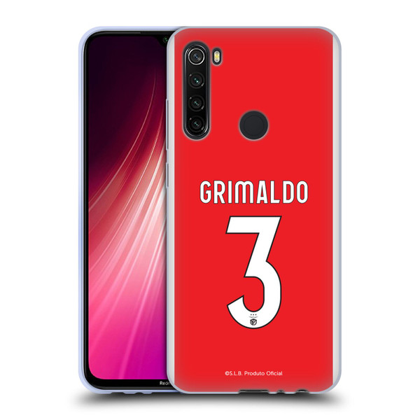 S.L. Benfica 2021/22 Players Home Kit Álex Grimaldo Soft Gel Case for Xiaomi Redmi Note 8T