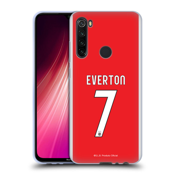 S.L. Benfica 2021/22 Players Home Kit Everton Soares Soft Gel Case for Xiaomi Redmi Note 8T