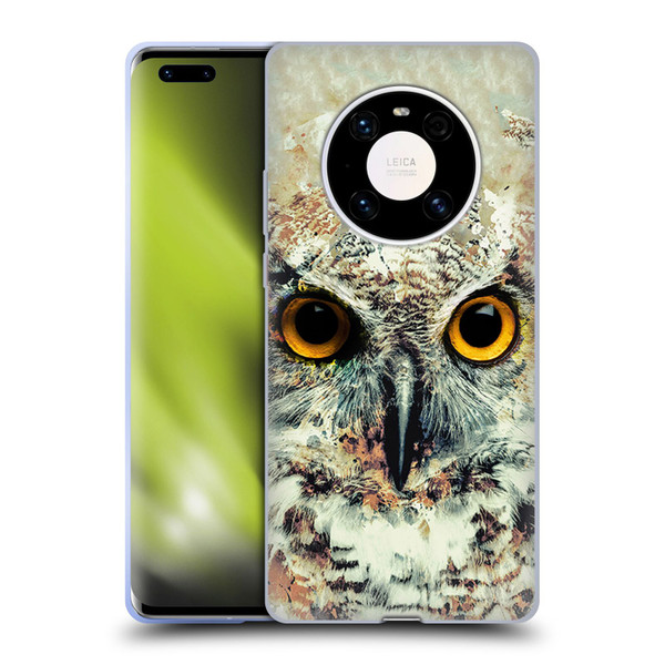 Riza Peker Animals Owl II Soft Gel Case for Huawei Mate 40 Pro 5G