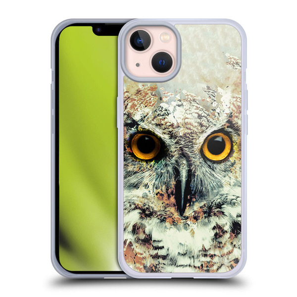 Riza Peker Animals Owl II Soft Gel Case for Apple iPhone 13